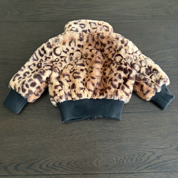Urban Republic Baby Girls Faux Fur Bomber Jacket - Picture 6 of 7